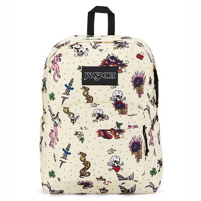 Beige JanSport SuperBreak® Plus School Backpacks | MY_JS117