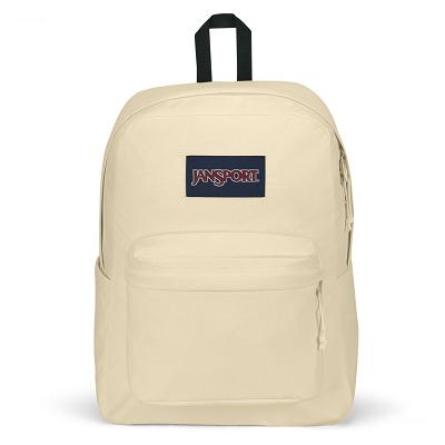 Beige JanSport SuperBreak® Plus School Backpacks | MY_JS324