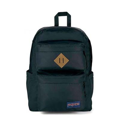 Black JanSport Double Break School Backpacks | MY_JS374