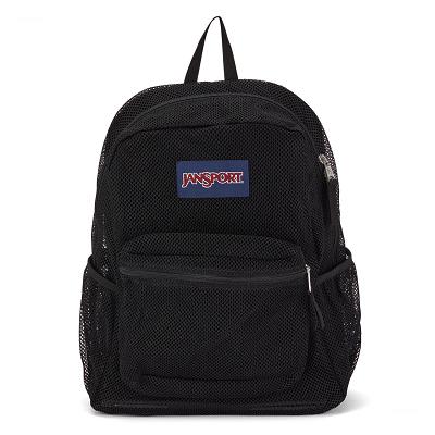 Black JanSport ECO MESH PACK School Backpacks | MY_JS595