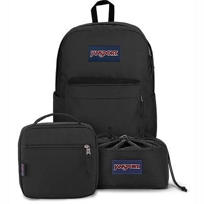 Black JanSport MIDNIGHT BUNDLE School Backpacks | MY_JS212