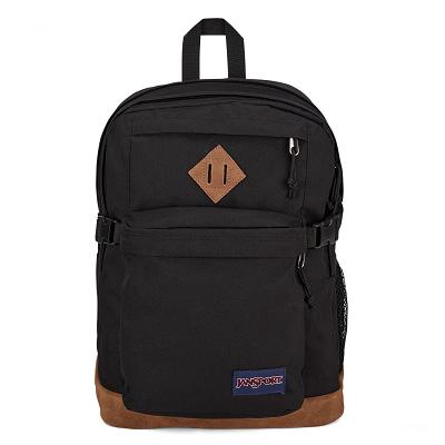 Black JanSport SUEDE CAMPUS School Backpacks | MY_JS105