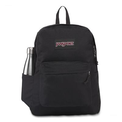Black JanSport SuperBreak® Plus Laptop Backpacks | MY_JS475