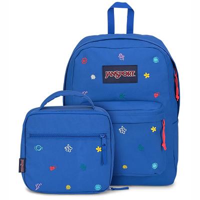 Blue JanSport KIDCORE CHARMS BUNDLE School Backpacks | MY_JS450