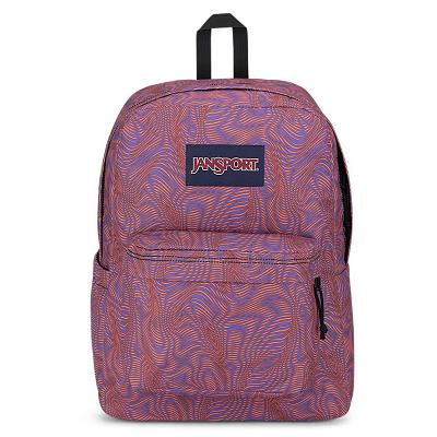 Purple / Orange JanSport SuperBreak® Plus School Backpacks | MY_JS342