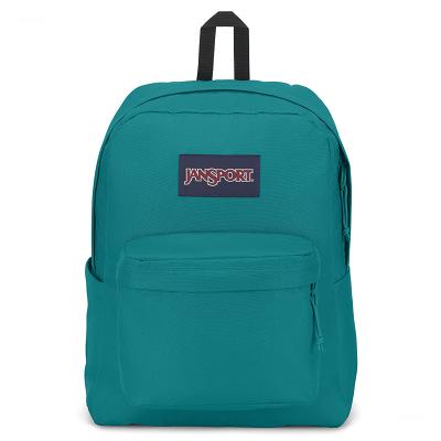 Turquoise JanSport SuperBreak® Plus Laptop Backpacks | MY_JS206