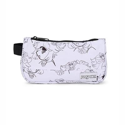 White JanSport Medium Accessory Pouch Pencil Cases | MY_JS220