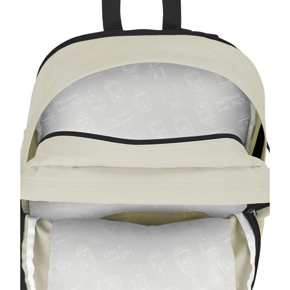 Beige JanSport Main Campus Laptop Backpacks | MY_JS259