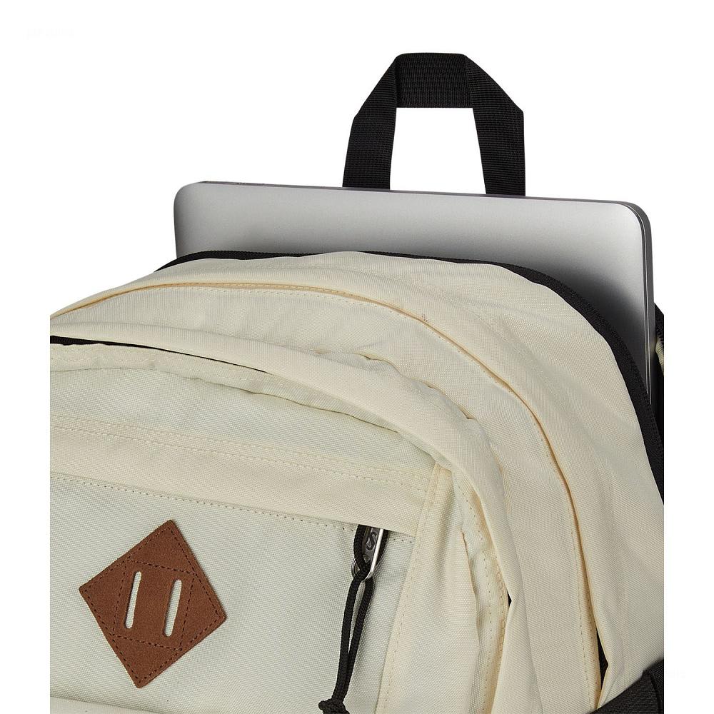 Beige JanSport Main Campus Laptop Backpacks | MY_JS259