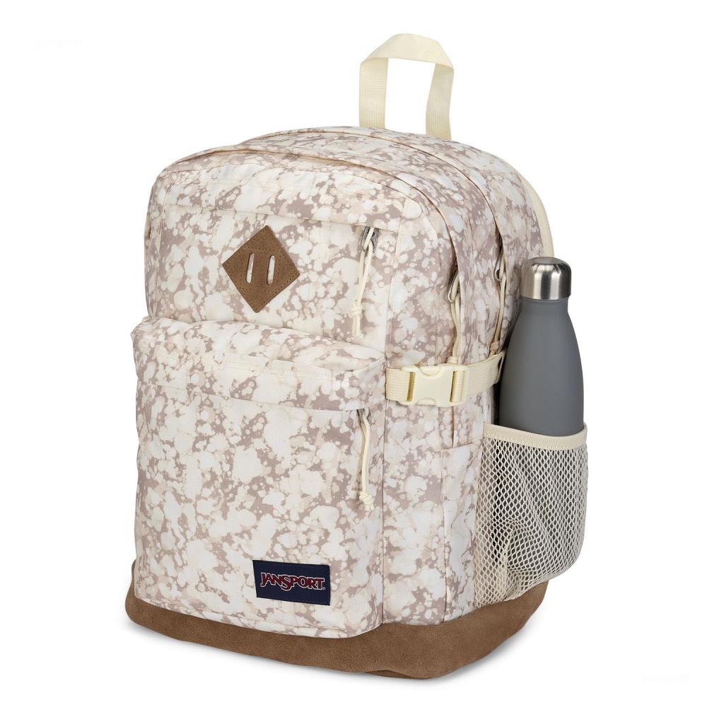 Beige JanSport SUEDE CAMPUS School Backpacks | MY_JS318