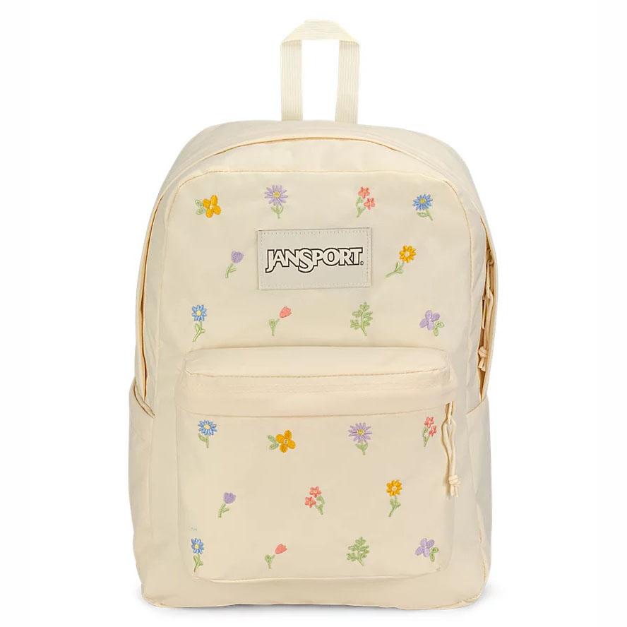 Beige JanSport SuperBreak® Plus Laptop Backpacks | MY_JS023