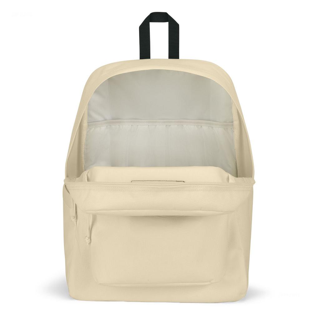 Beige JanSport SuperBreak® Plus Laptop Backpacks | MY_JS533