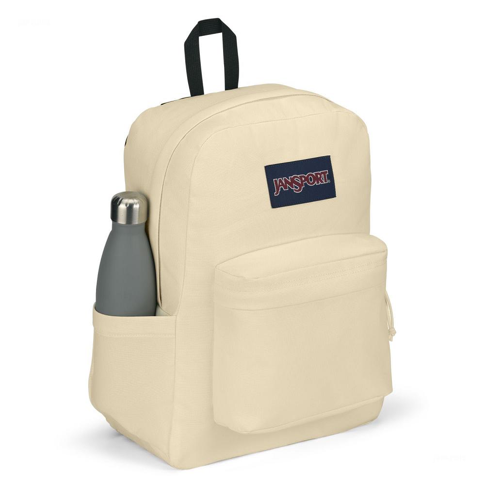 Beige JanSport SuperBreak® Plus Laptop Backpacks | MY_JS533
