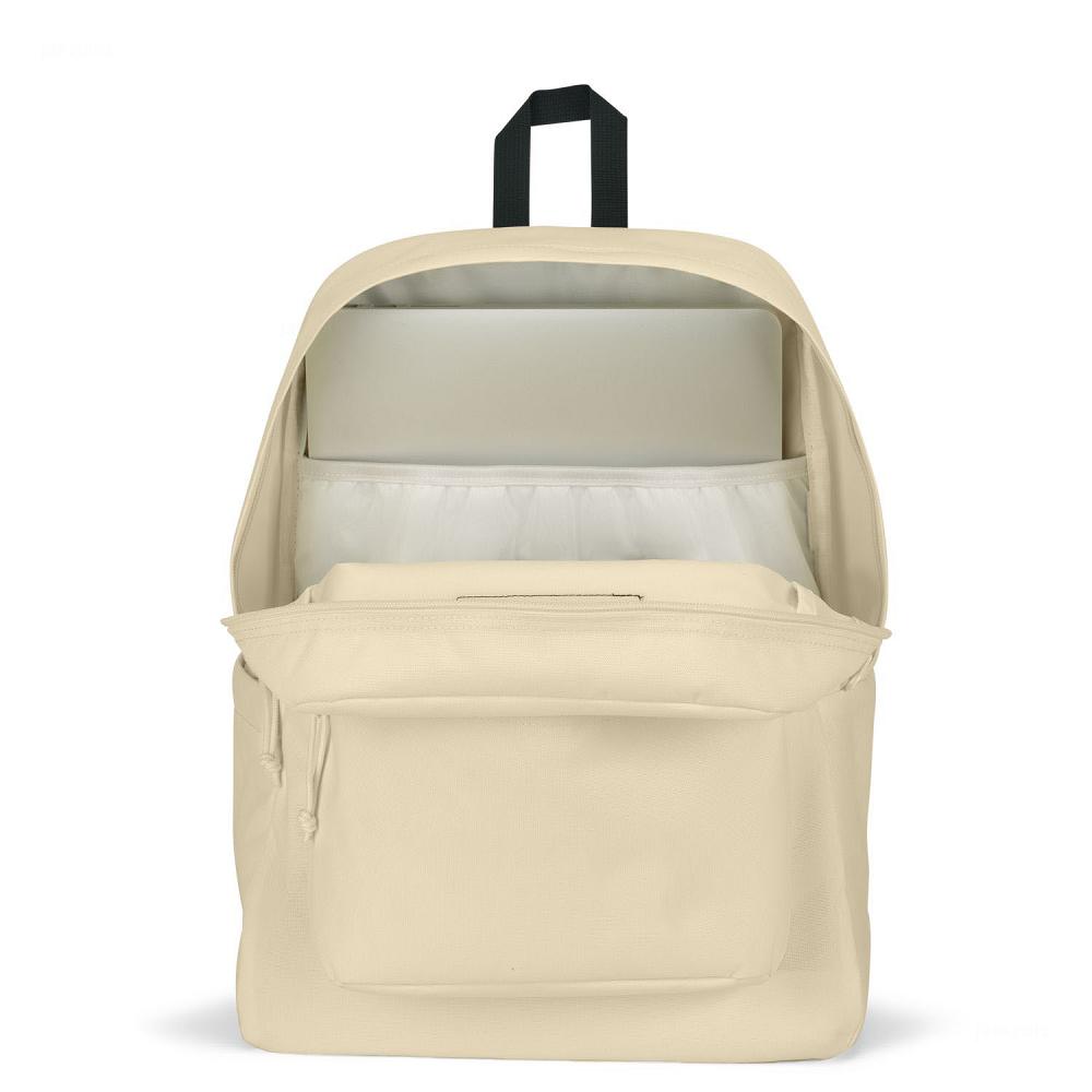Beige JanSport SuperBreak® Plus Laptop Backpacks | MY_JS533