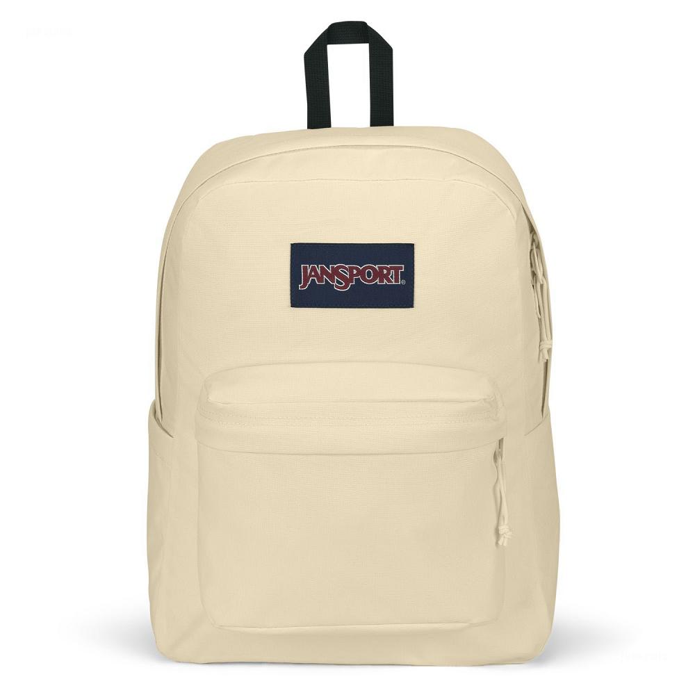 Beige JanSport SuperBreak® Plus Laptop Backpacks | MY_JS533