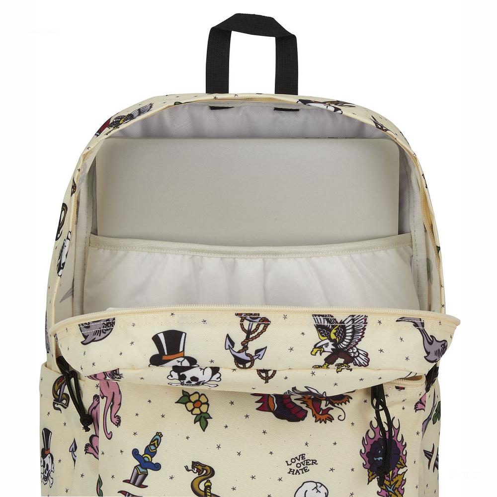 Beige JanSport SuperBreak® Plus School Backpacks | MY_JS117
