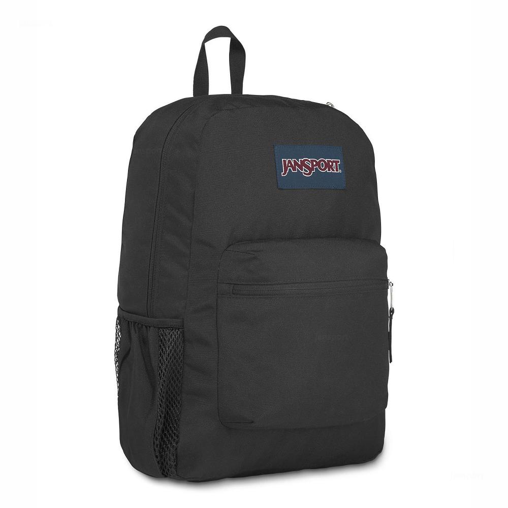 Black JanSport CROSS TOWN School Backpacks | MY_JS184