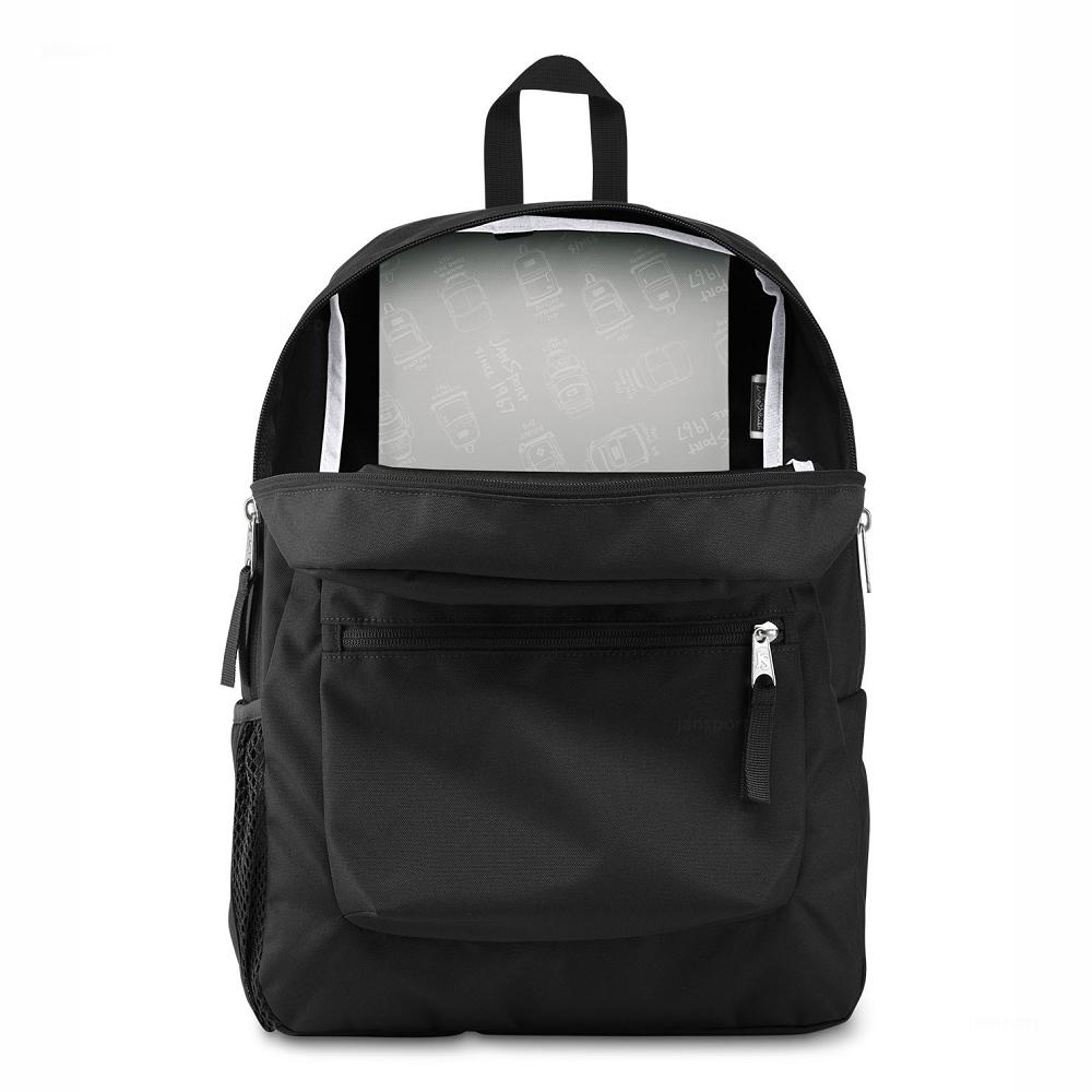 Black JanSport CROSS TOWN School Backpacks | MY_JS184