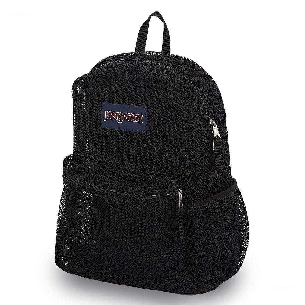 Black JanSport ECO MESH PACK School Backpacks | MY_JS595