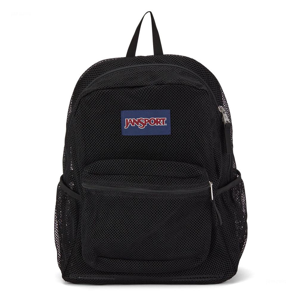 Black JanSport ECO MESH PACK School Backpacks | MY_JS595