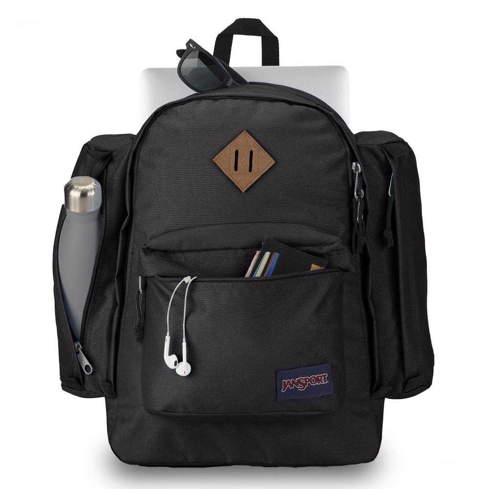Black JanSport Field Pack Hiking Backpacks | MY_JS087