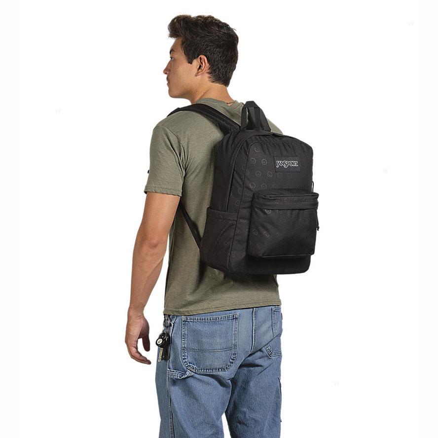Black JanSport HAPPY AND SAD BUNDLE Laptop Backpacks | MY_JS080
