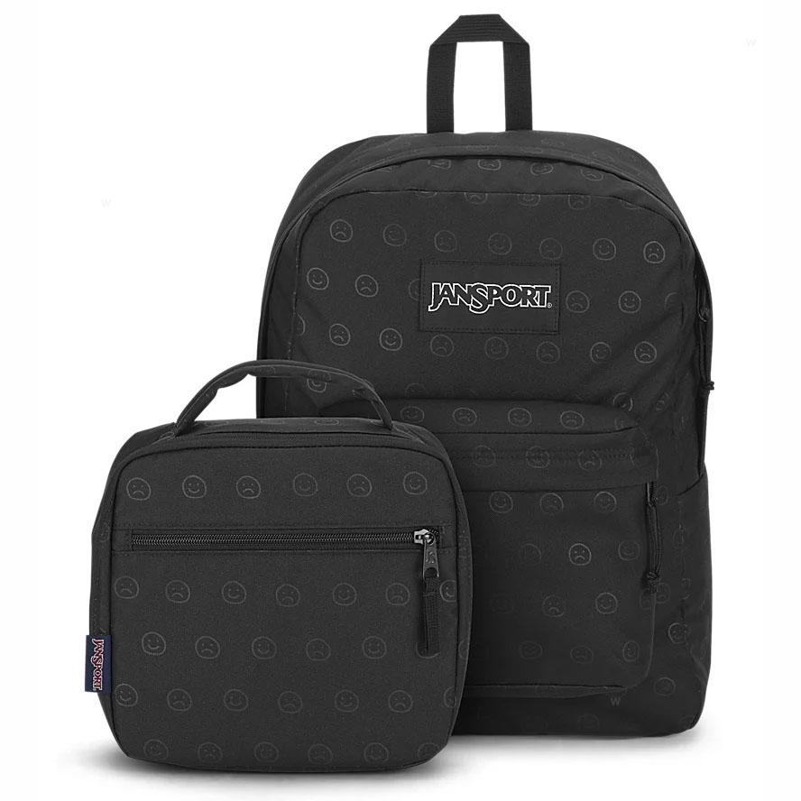 Black JanSport HAPPY AND SAD BUNDLE Laptop Backpacks | MY_JS080