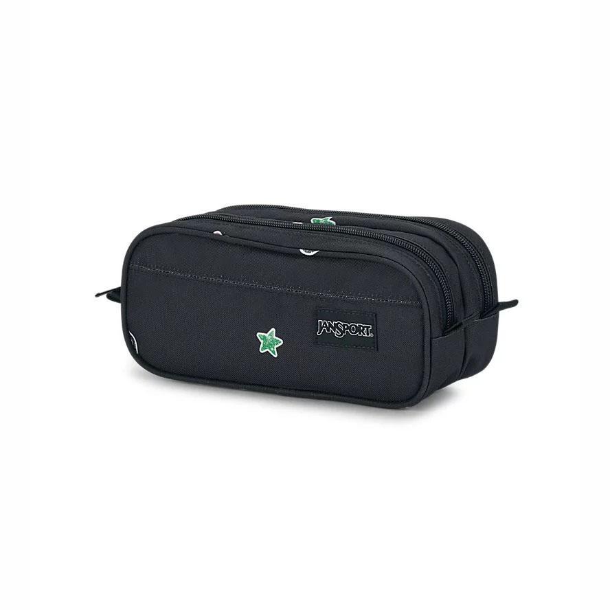 Black JanSport Large Accessory Pouch Pencil Cases | MY_JS407