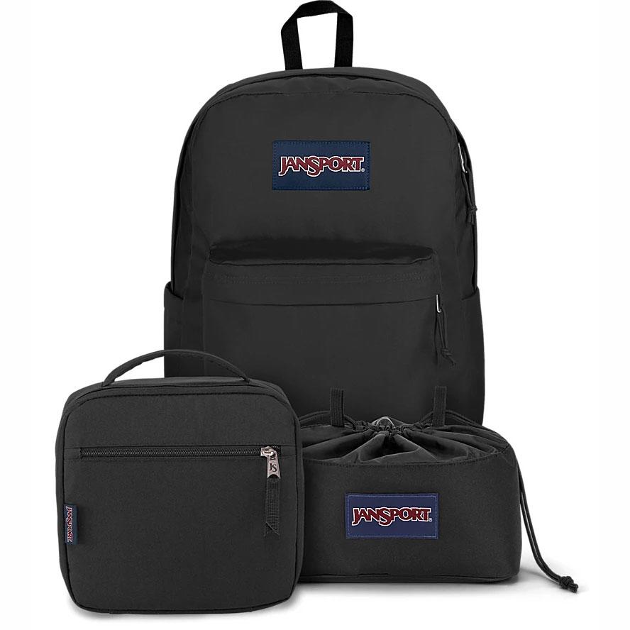 Black JanSport MIDNIGHT BUNDLE School Backpacks | MY_JS212