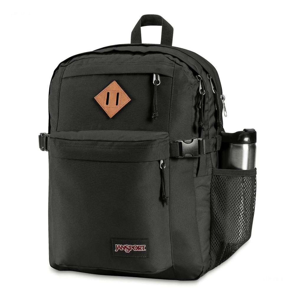 Black JanSport Main Campus Laptop Backpacks | MY_JS491
