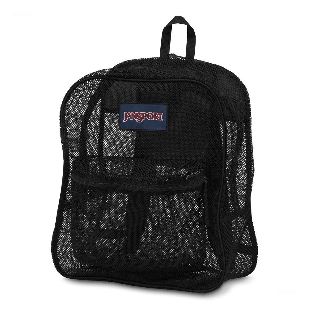 Black JanSport Mesh Pack School Backpacks | MY_JS525