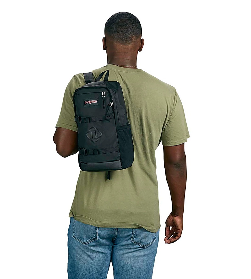 Black JanSport Off Campus Sling Messenger Bags | MY_JS086
