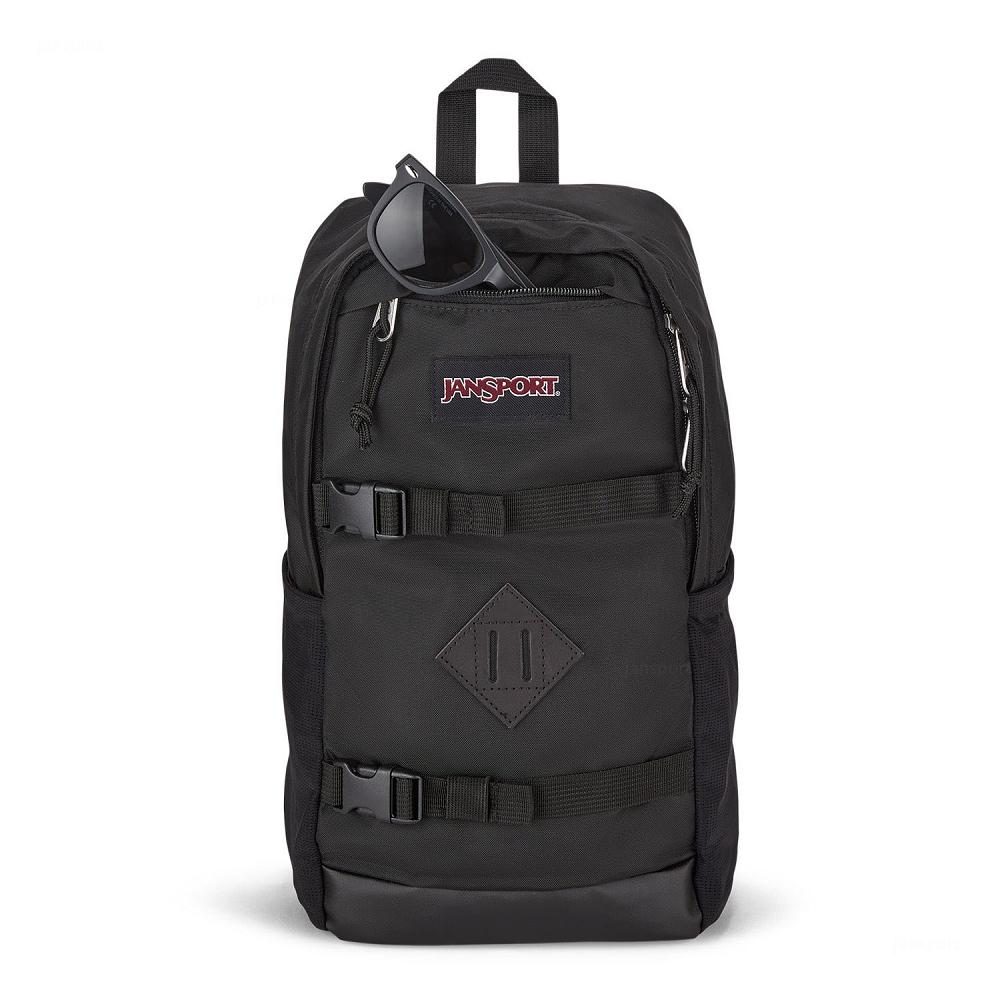 Black JanSport Off Campus Sling Messenger Bags | MY_JS086