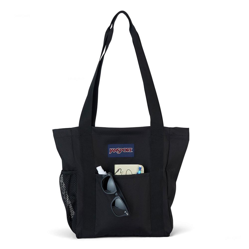 Black JanSport SHOPPER TOTE X BAG Tote Bags | MY_JS544