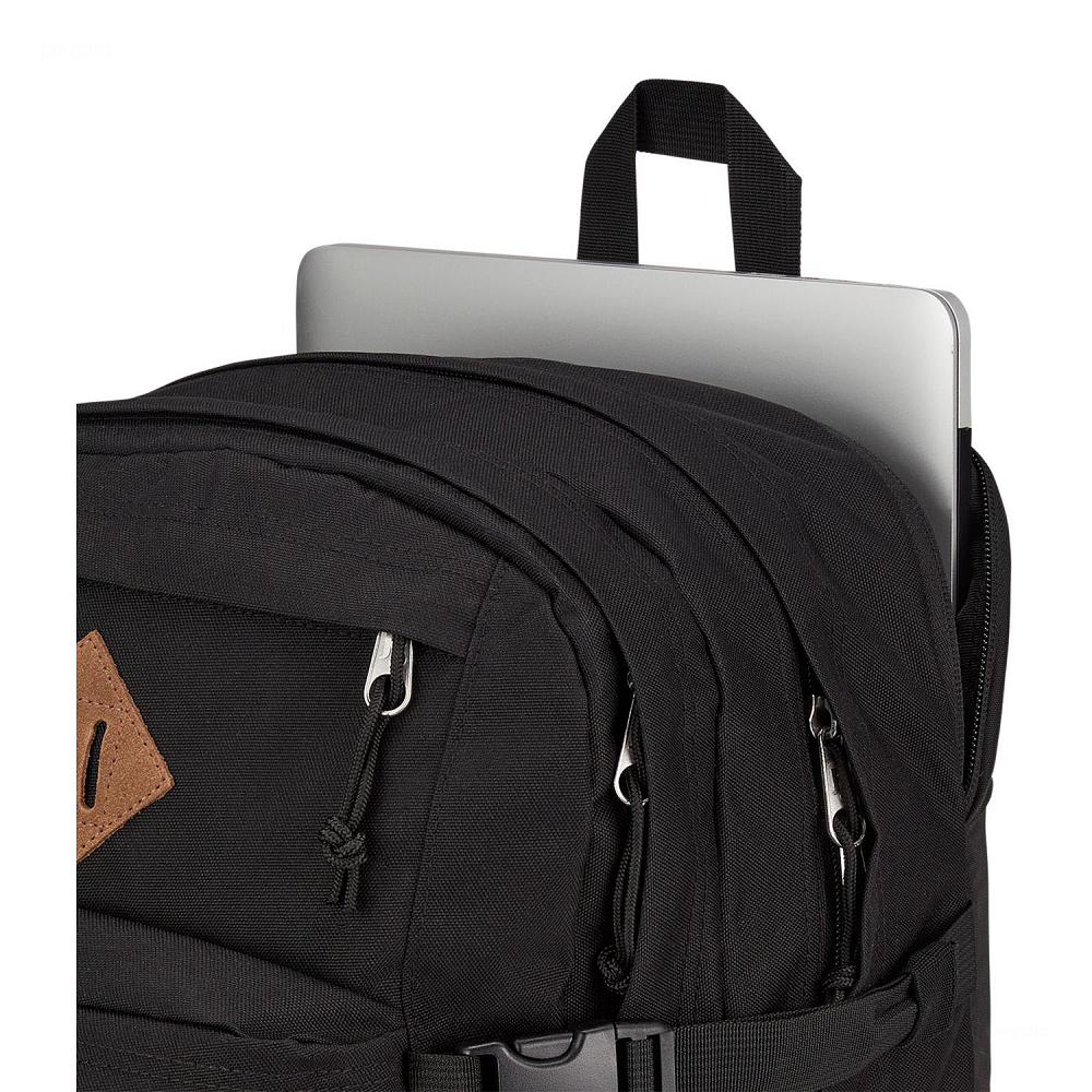 Black JanSport SUEDE CAMPUS Laptop Backpacks | MY_JS585
