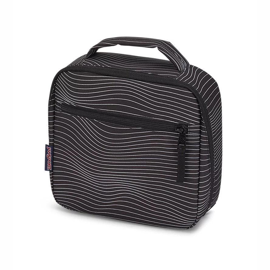 Black / White JanSport LUNCH BREAK Lunch Bags | MY_JS347