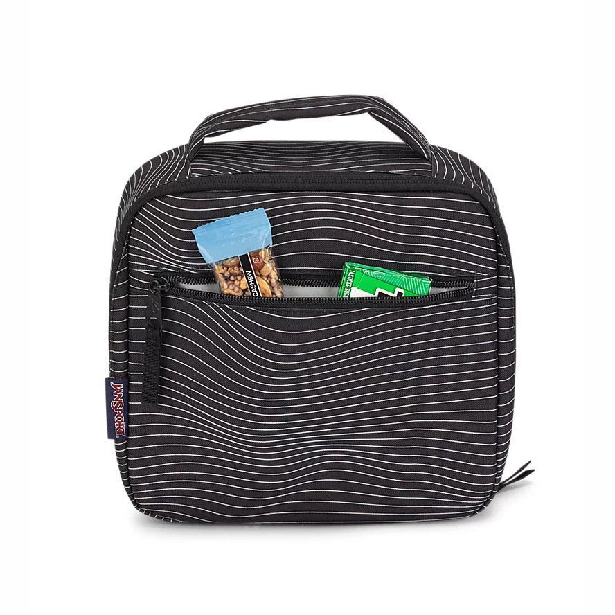 Black / White JanSport LUNCH BREAK Lunch Bags | MY_JS347