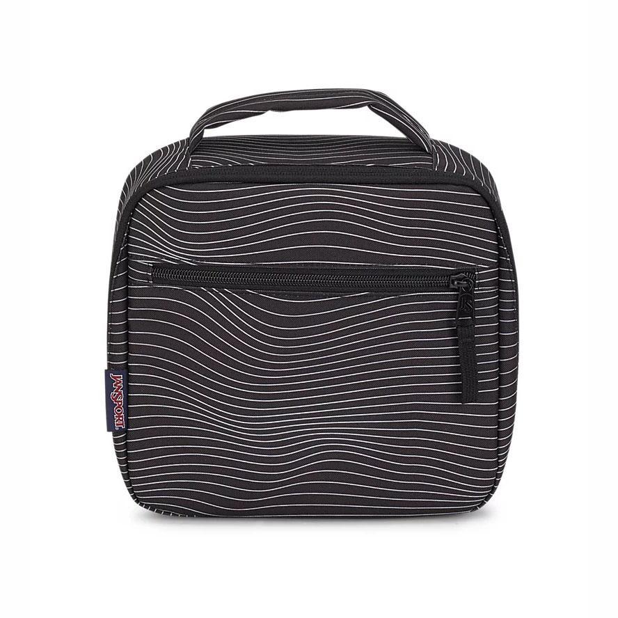 Black / White JanSport LUNCH BREAK Lunch Bags | MY_JS347