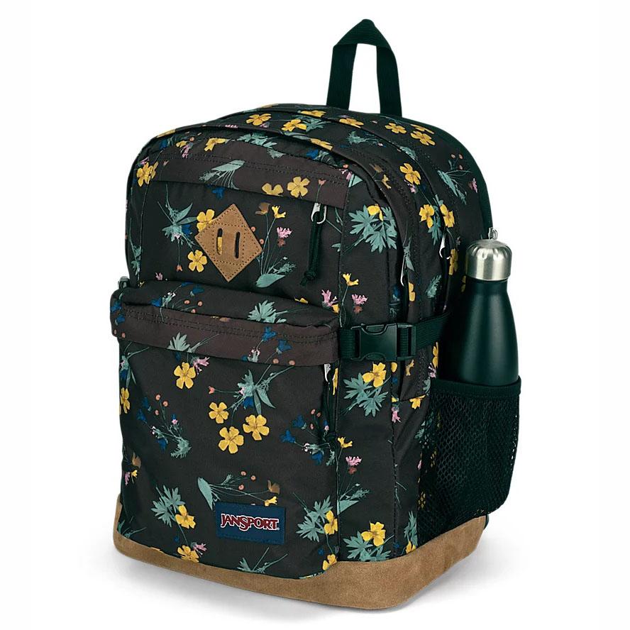 Black / Yellow JanSport SUEDE CAMPUS Laptop Backpacks | MY_JS156