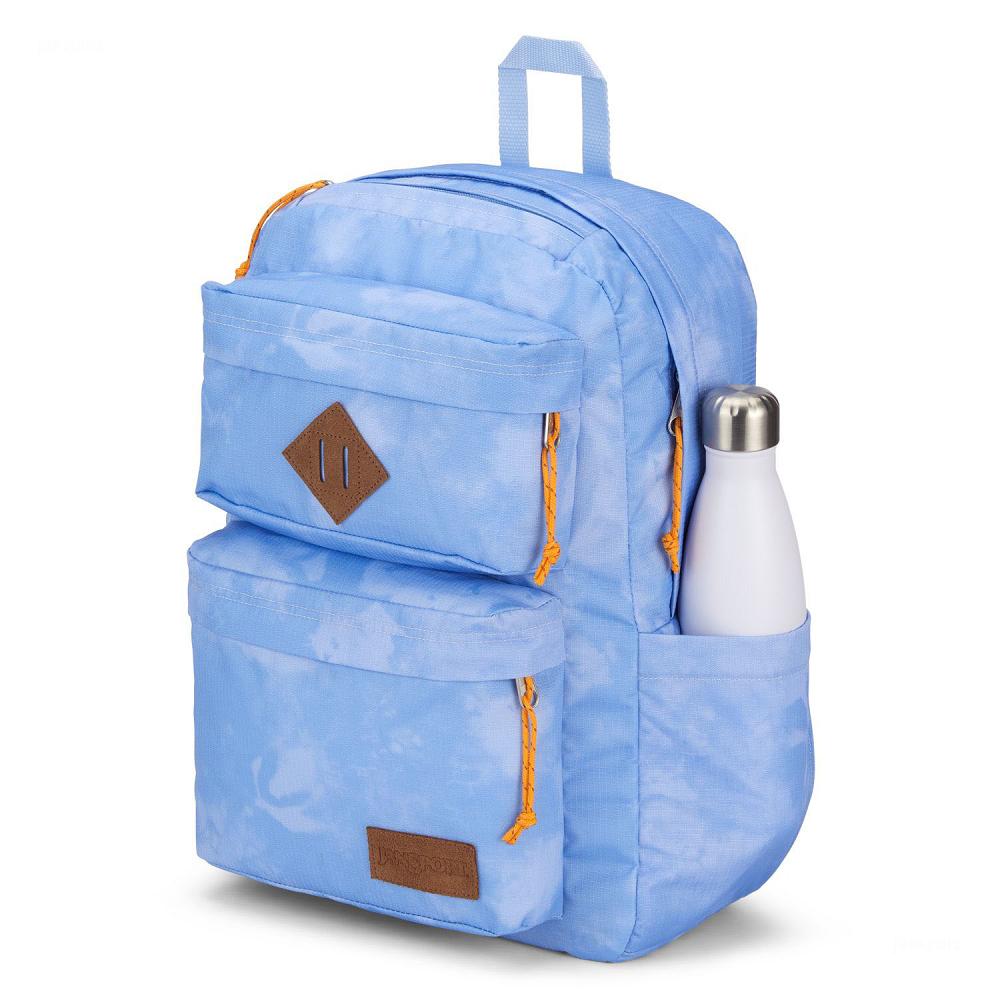 Blue JanSport Double Break Laptop Backpacks | MY_JS253