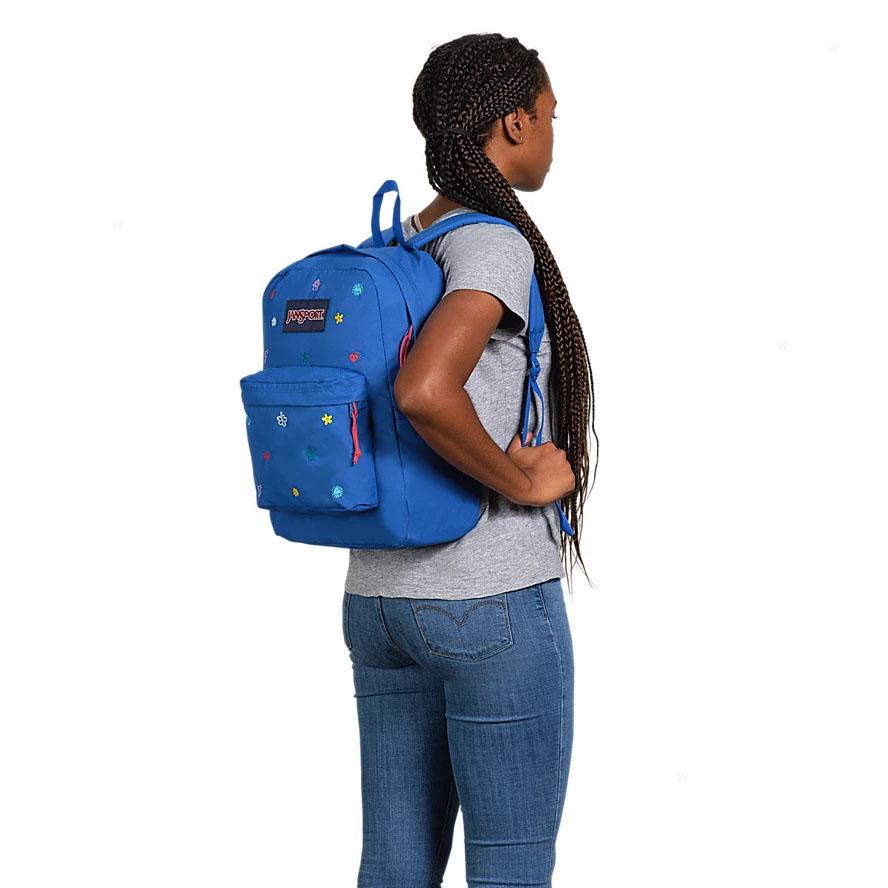 Blue JanSport KIDCORE CHARMS BUNDLE School Backpacks | MY_JS450