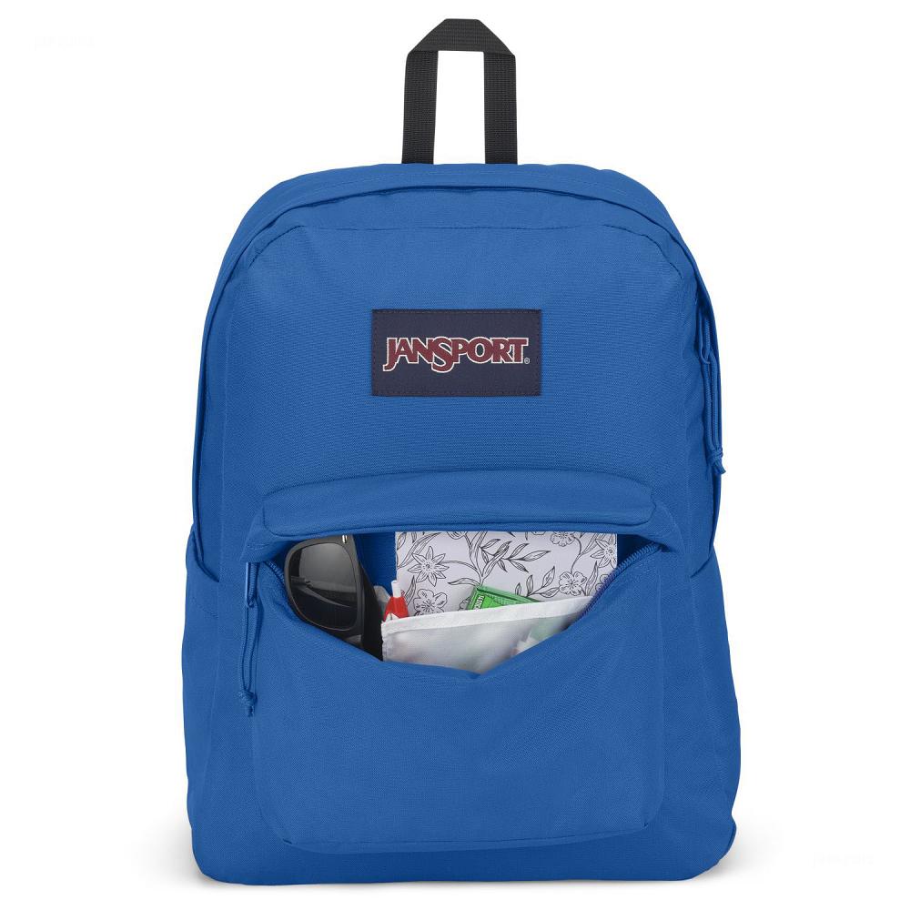 Blue JanSport SuperBreak® Plus Laptop Backpacks | MY_JS205