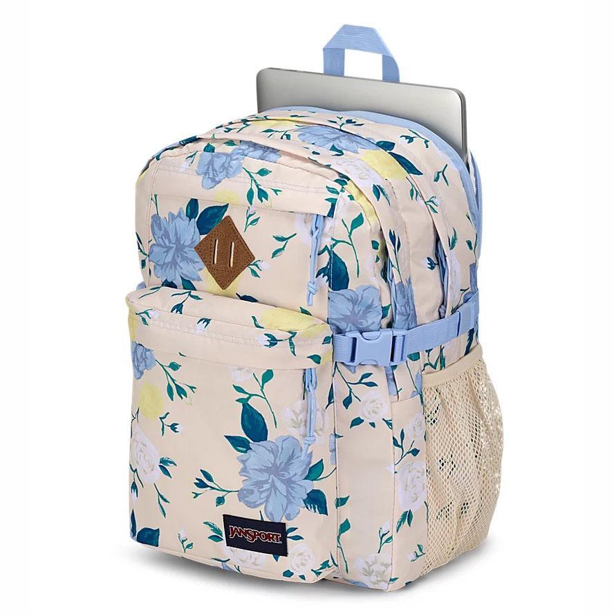 Blue / Yellow JanSport Main Campus Laptop Backpacks | MY_JS334