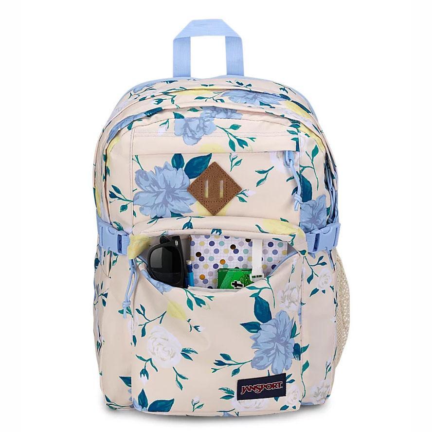 Blue / Yellow JanSport Main Campus School Backpacks | MY_JS298