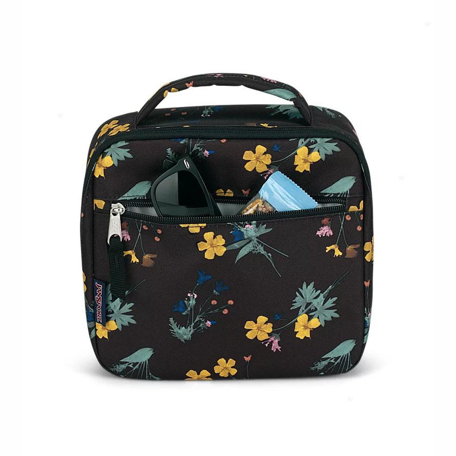 Brown JanSport DARK FLORA BUNDLE School Backpacks | MY_JS457