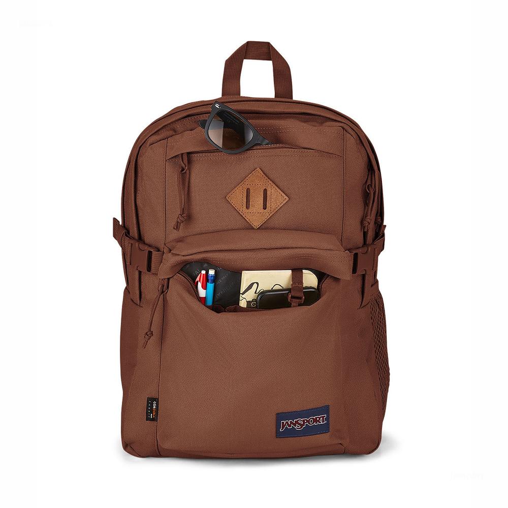 Brown JanSport Main Campus FX Laptop Backpacks | MY_JS12B