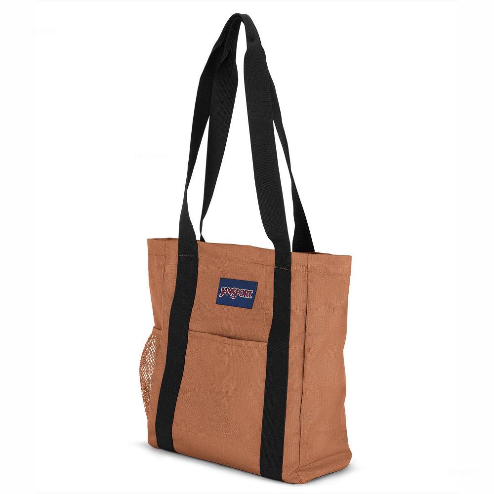 Brown JanSport SHOPPER TOTE X BAG Tote Bags | MY_JS434