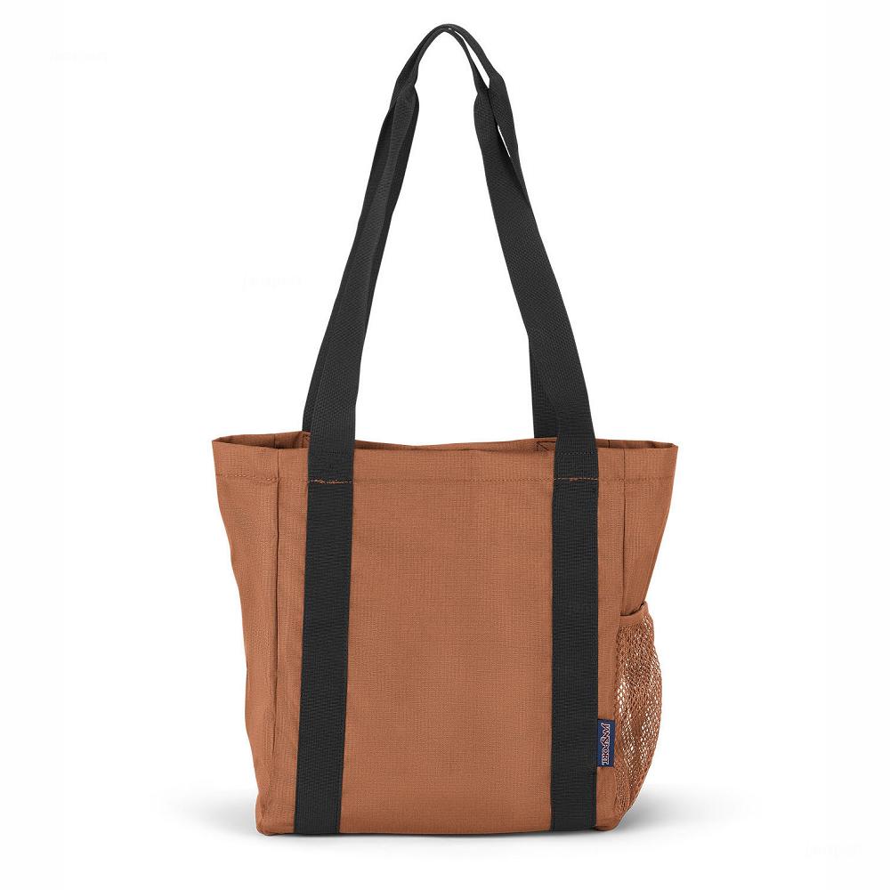Brown JanSport SHOPPER TOTE X BAG Tote Bags | MY_JS434