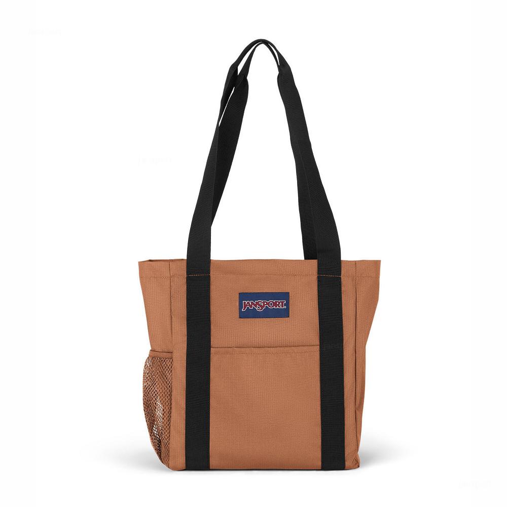 Brown JanSport SHOPPER TOTE X BAG Tote Bags | MY_JS434