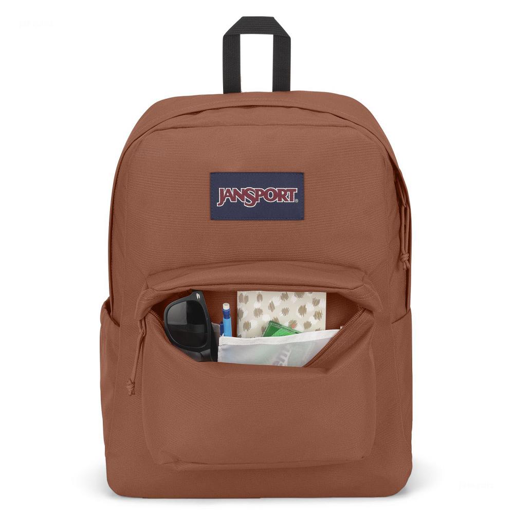 Brown JanSport SuperBreak® Plus School Backpacks | MY_JS303